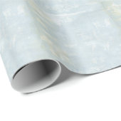 Blauw Grunge Kunst Pagina Cadeaupapier (Rol Hoek)