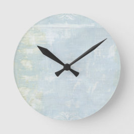 Blauw Grunge Kunst Pagina Ronde Klok