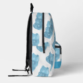 Blauw Gummy Beer Pattern Bedrukte Rugzak (Links)