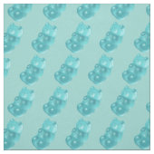 Blauw Gummy Beer Pattern Stof (Swatch)