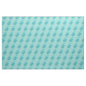 Blauw Gummy Beer Pattern Stof (Fat Quarter)