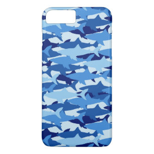Blauw haaienpatroon Case-Mate iPhone case
