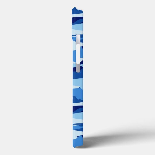 Blauw haaienpatroon Case-Mate iPhone case (Achterkant / Links)