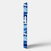 Blauw haaienpatroon Case-Mate iPhone case (Achterkant / Rechts)