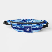Blauw haaienpatroon heuptasje (Voorkant)