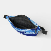 Blauw haaienpatroon heuptasje (Open)