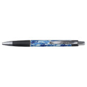 Blauw haaienpatroon | Monogram Pen (Achterkant)