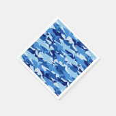 Blauw haaienpatroon servet (Hoek)