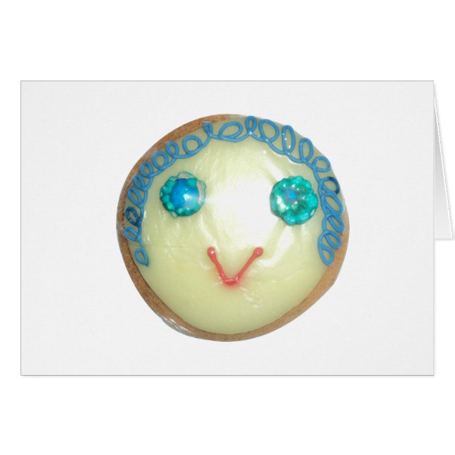 Blauw Haar Emoji Art Print/Grafisch (Voorkant Horizontaal)