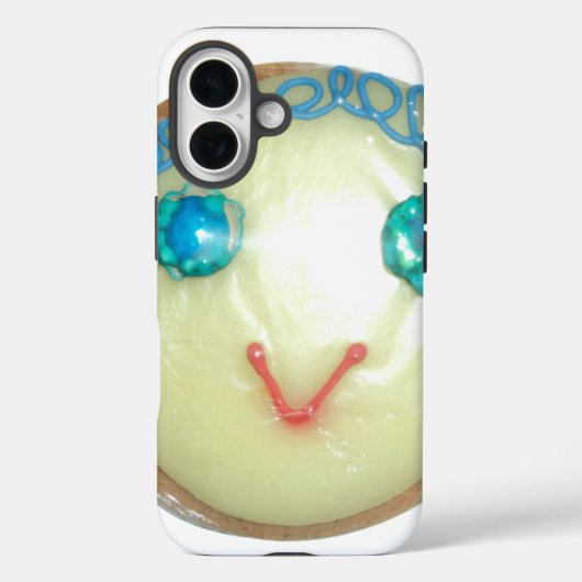 Blauw Haar Emoji Art Print/Grafisch Case-Mate iPhone Case (Achterkant)