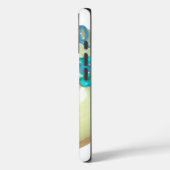 Blauw Haar Emoji Art Print/Grafisch Case-Mate iPhone Case (Achterkant / Links)