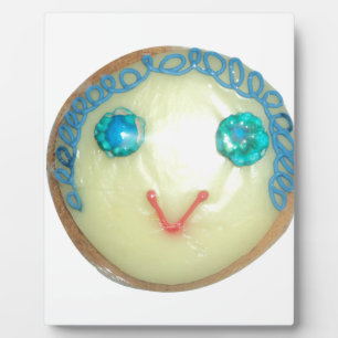 Blauw Haar Emoji Art Print/Grafisch Fotoplaat