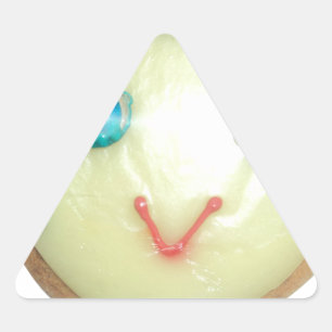 Blauw Haar Emoji Art Print/Grafisch Sticker