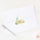 Blauw Haar Emoji Art Print/Grafisch Sticker (Envelop)