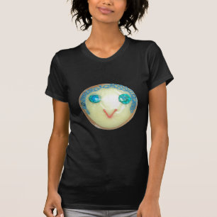 Blauw Haar Emoji Art Print/Grafisch T-shirt