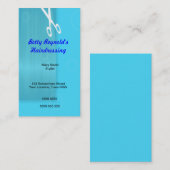 Blauw Haidressing Visitekaartje (Voorkant / Achterkant)