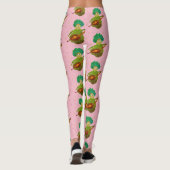 Blauw Haired Creature Leggings (Achterkant)