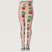Blauw Haired Creature Leggings (Voorkant)