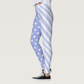 Blauw half en half leggings (Links)