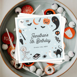Blauw Halloween Jongen Verjaardagsfeest Servet