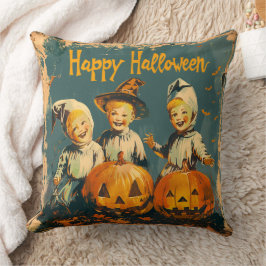 blauw Halloween omkeerbaar Sierkussen