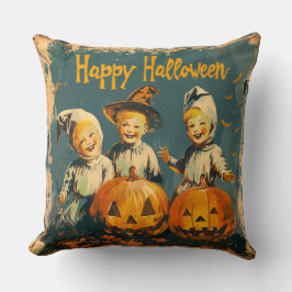  blauw Halloween omkeerbaar Sierkussen