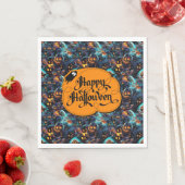 Blauw Halloween Servet (Insitu)