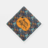 Blauw Halloween Servet (Hoek)