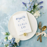 Blauw  Hand getrokken boog bruiloft Kaart<br><div class="desc">Blauw  Hand getrokken boog bruiloft tafel nummer. Personaliseer met uw namen en trouwdatum.</div>