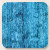 Blauw handgeverfd Thaise zijde Bier Onderzetter (Voorkant)