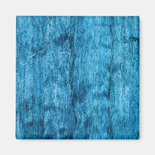 Blauw handgeverfd Thaise zijde Magneet (Voorkant)