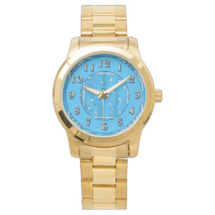 Blauw Hanky horloge