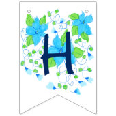 Blauw Happy Birthday Banner (Tweede vlag)