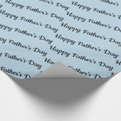 Blauw, Happy Vaderdag. Cadeaupapier (Hoek)