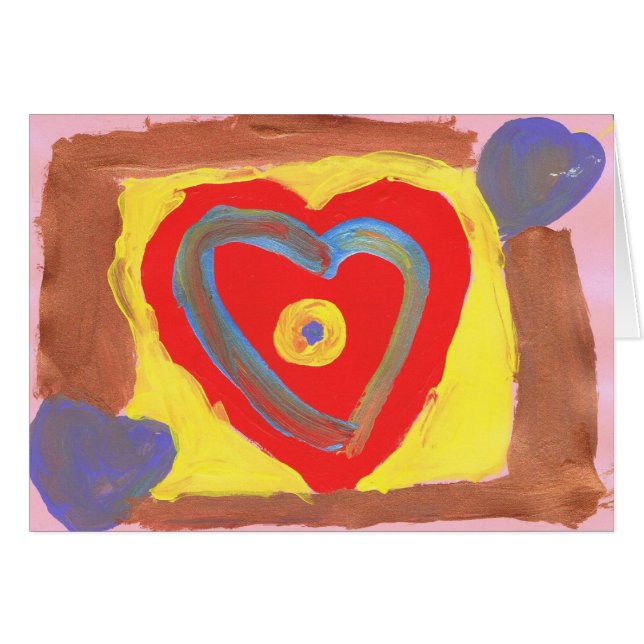 Blauw hart (Voorkant Horizontaal)