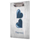 Blauw hart Aangepast klembord (Links)