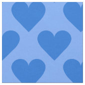 Blauw hart aangepaste structuur stof (Close Up)