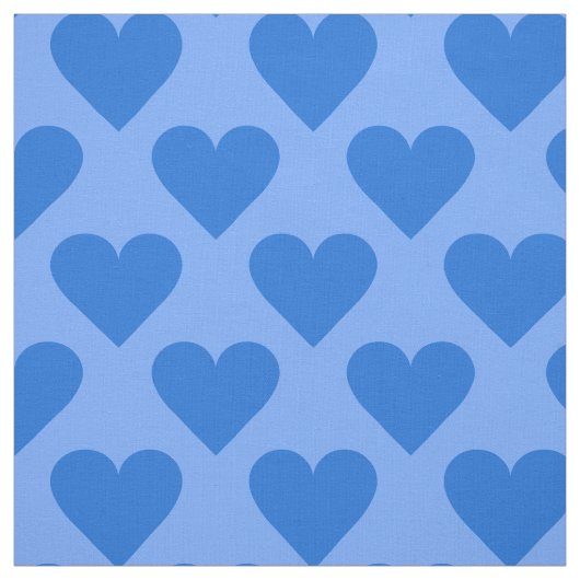 Blauw hart aangepaste structuur stof (Swatch)