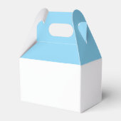 Blauw Hart Baby Shower Feest Bedankdoosjes (Achterkant)
