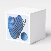 Blauw hart bedankdoosjes (Voorkant Zijde)