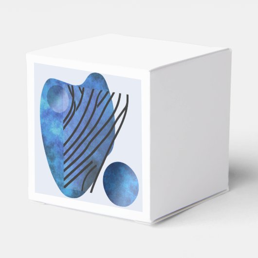 Blauw hart bedankdoosjes (Achterkant)