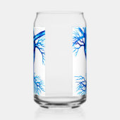 Blauw hart blikvorm glas (Links)
