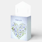Blauw Hart Bloemen Favoriet Box Bedankdoosjes (Geopend)
