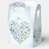 Blauw Hart Bloemen Favoriet Box Bedankdoosjes (Geopend)