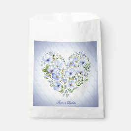 Blauw Hart Bloemen Favoriet Tassen Bedankzakje