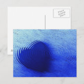 Blauw hart briefkaart (Voorkant / Achterkant)