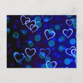 Blauw hart Briefkaart (Voorkant)