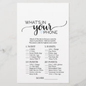 Blauw hart | Calligrafie wat er in uw telefoonspel Flyer (Achterkant)