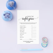 Blauw hart | Calligrafie wat er in uw telefoonspel Flyer (Enkel)