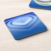 Blauw hart drankjes onderzetter (Linkerzijde)